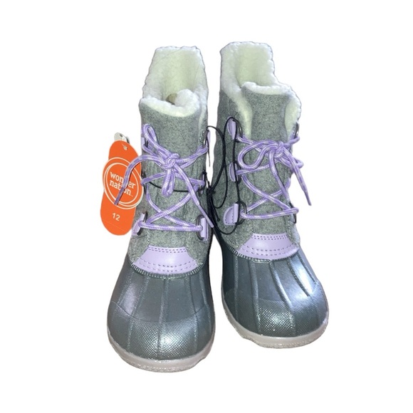 Wonder Nation Lace Up Winter Boots - Picture 10 of 11